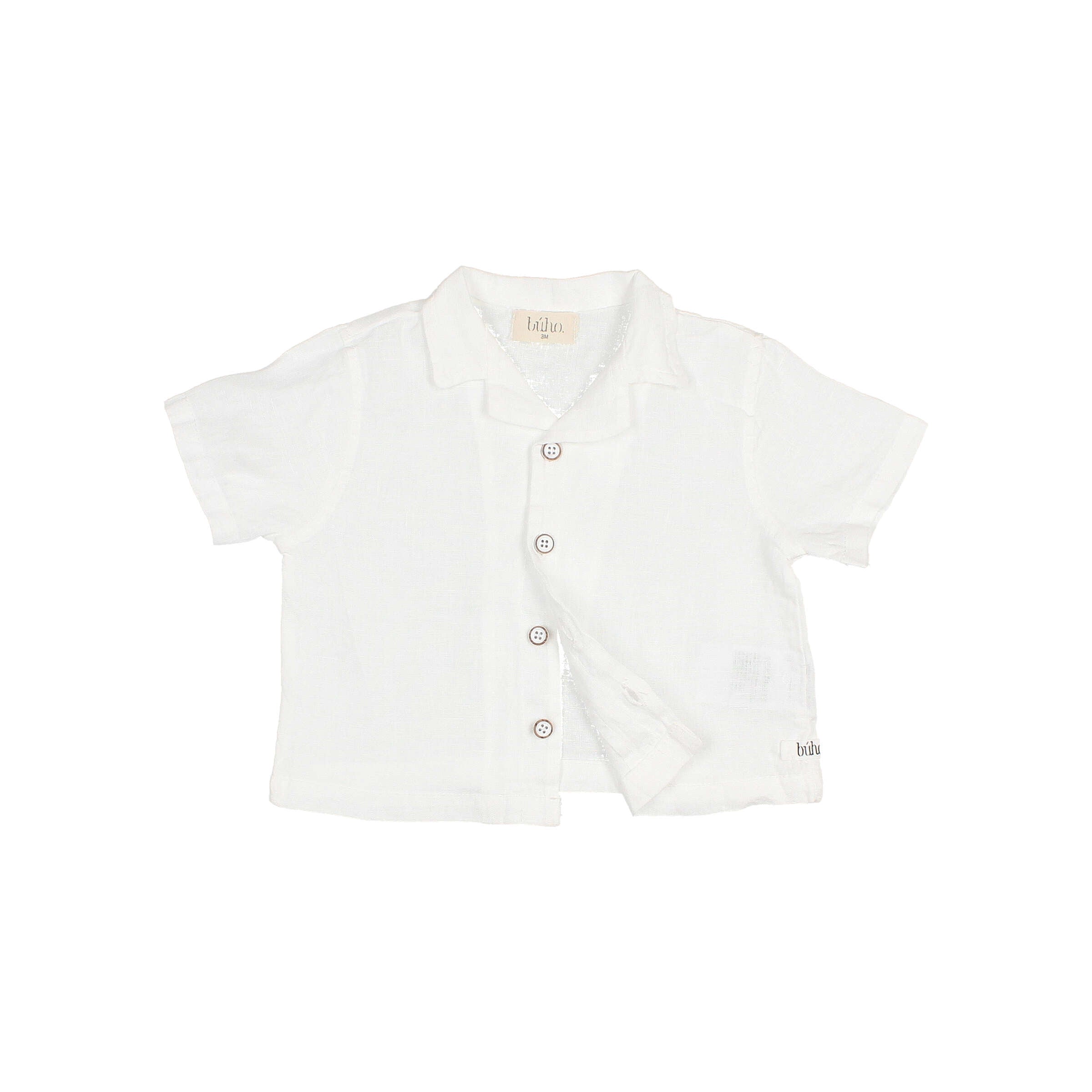 Baby Linen Shirt White