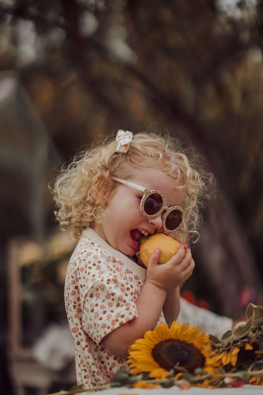 Original Round Sustainable Sunglasses | Sunset Meadow