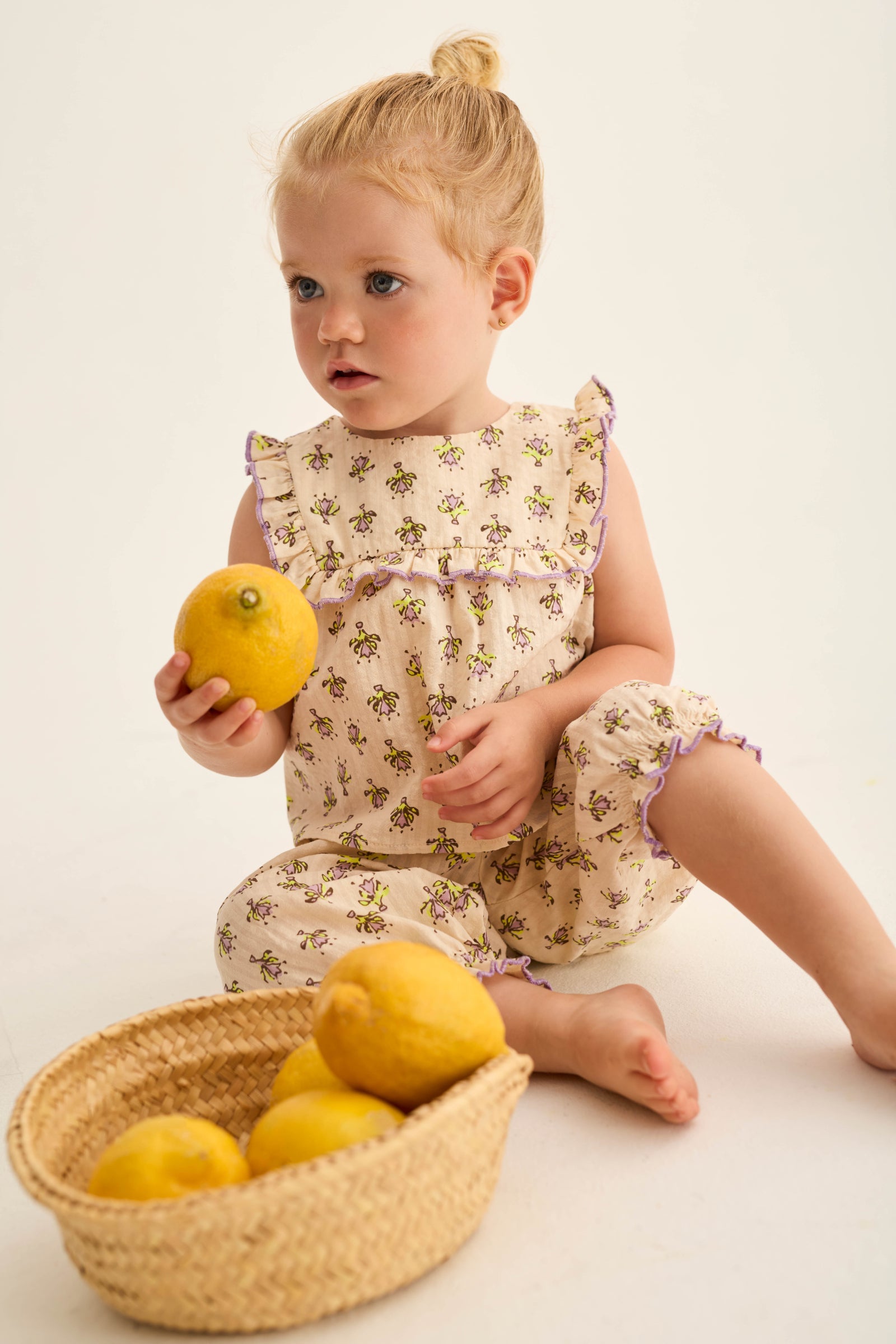 Indiana Flower Print Baby Set