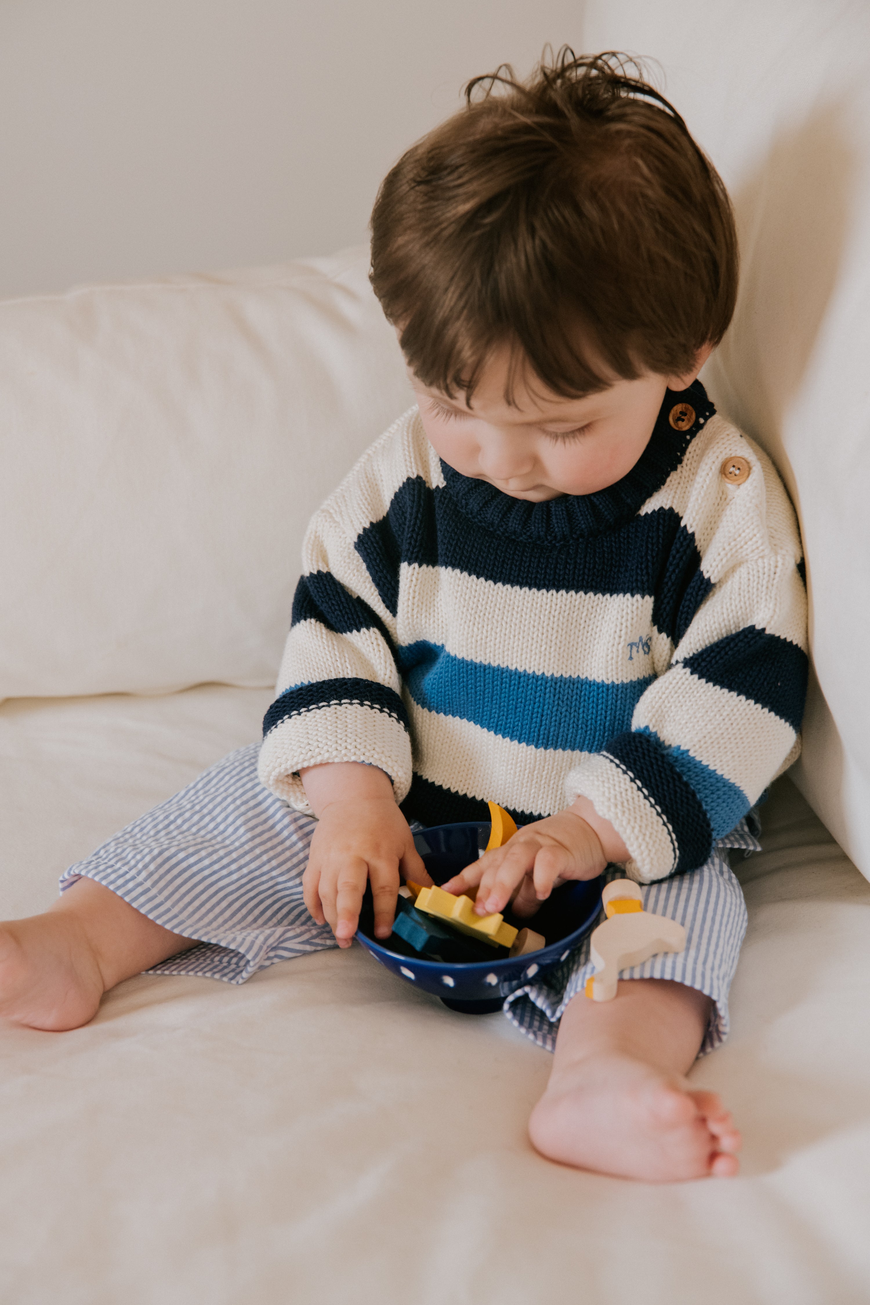 Celosia Baby Jumper Summer Midnight Stripes