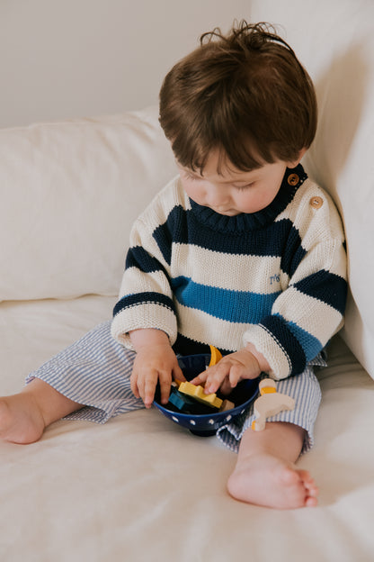 Celosia Baby Jumper Summer Midnight Stripes