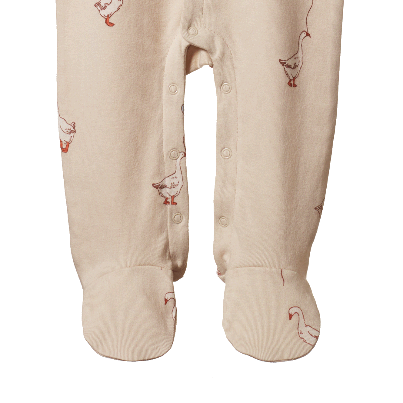Cotton Stretch and Grow - Goose Lullaby Print