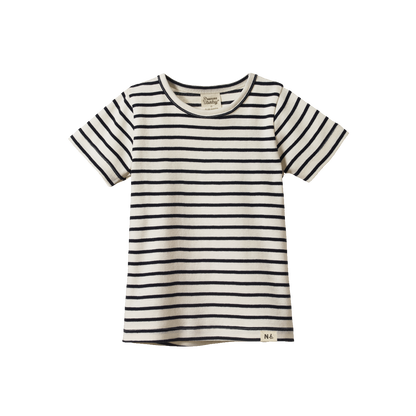 River Baby Tee - Navy Sailor Stripe