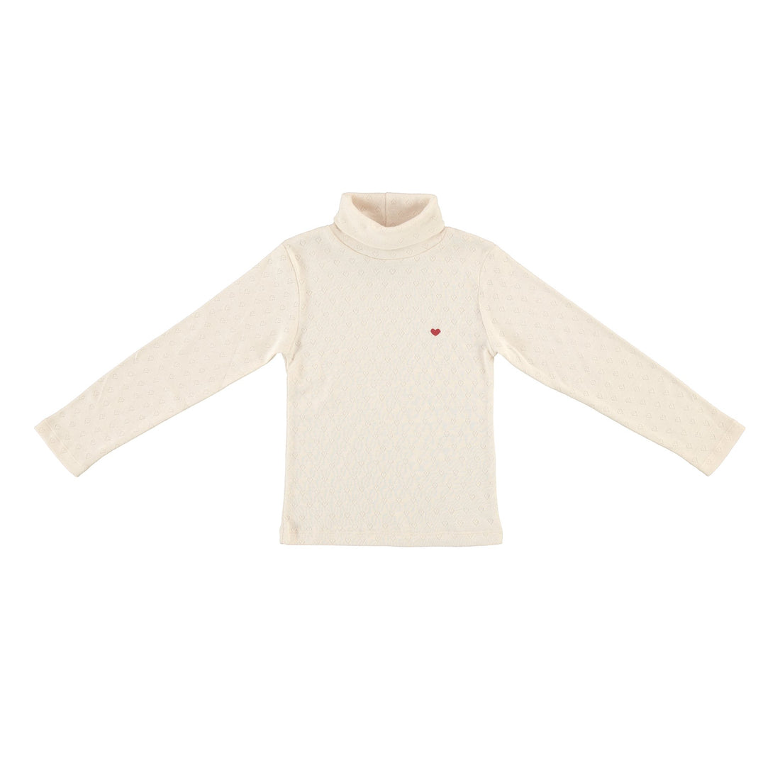 Heart Turtleneck - Natural