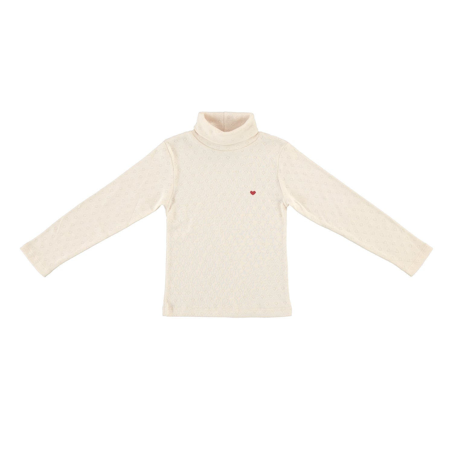 Heart Turtleneck - Natural