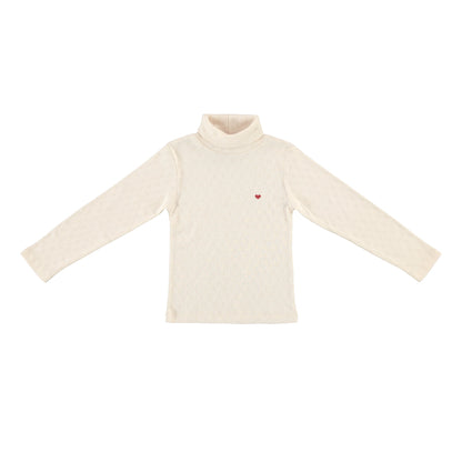 Heart Turtleneck - Natural