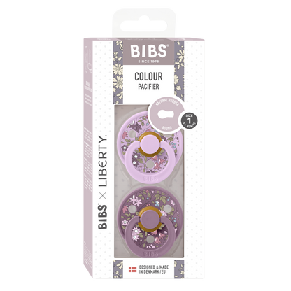 Bibs Pacifier x Liberty 2 Pack Chamomile Lawn - Violet Sky Mix