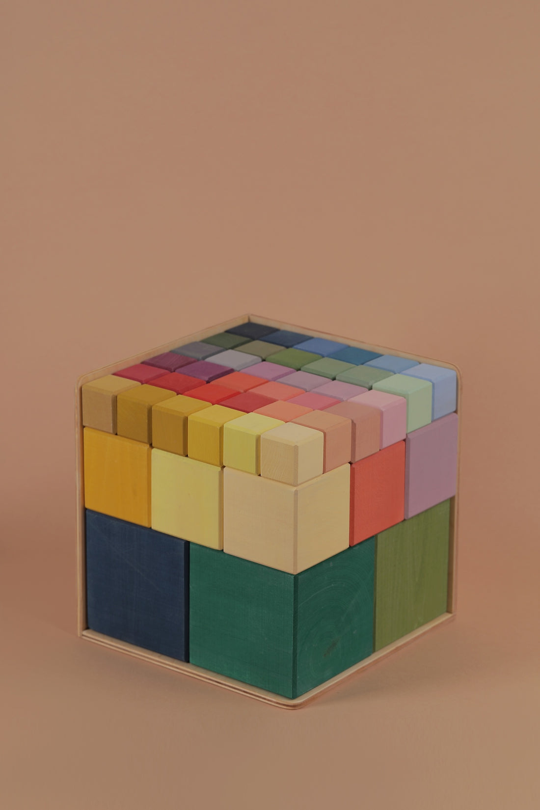 Big Triple Cubes Set Colorful