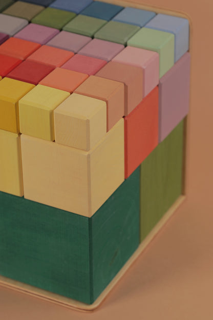 Big Triple Cubes Set Colorful