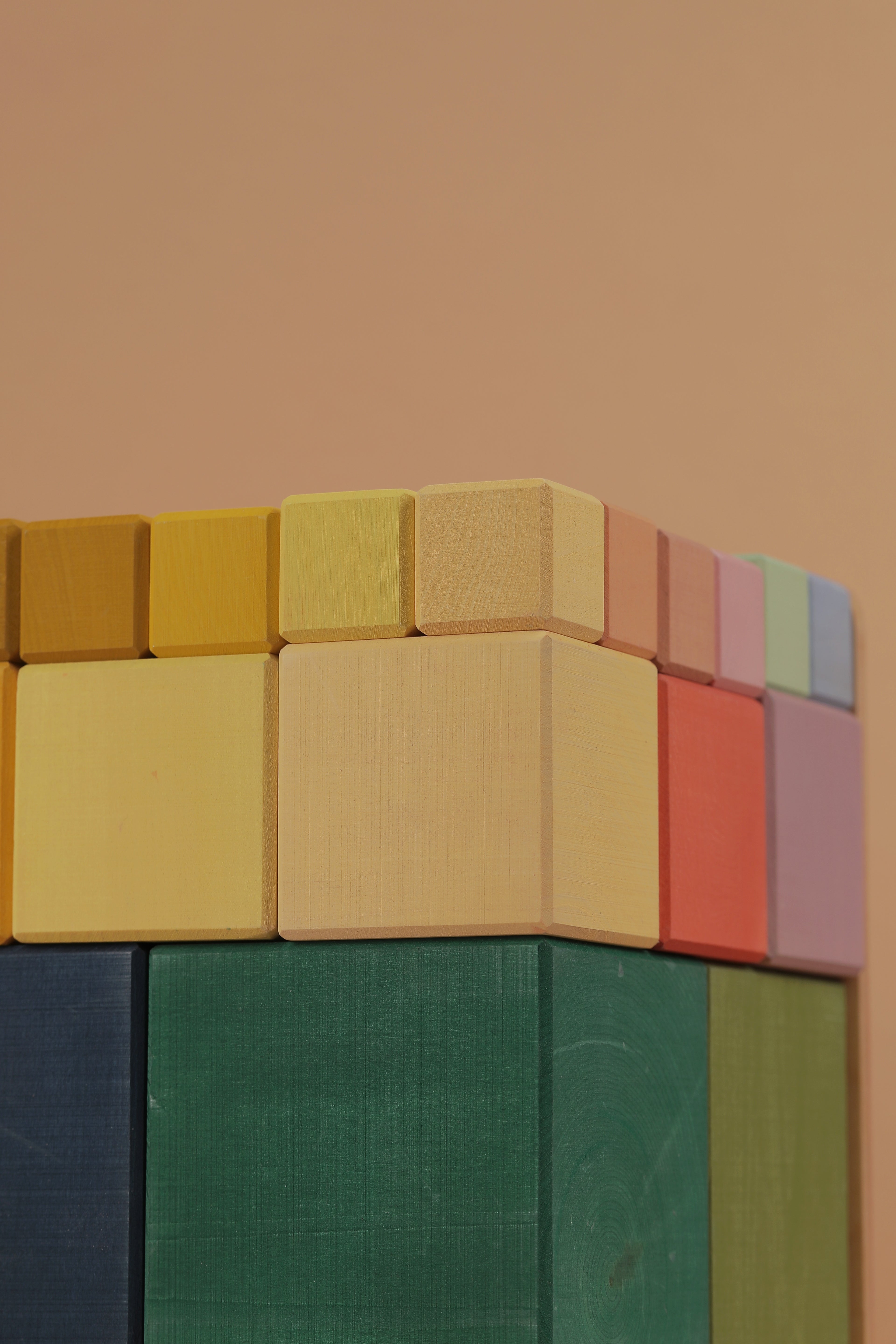 Big Triple Cubes Set Colorful