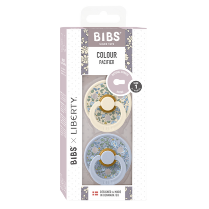 Bibs Pacifier x Liberty 2 Pack - Dusty Blue Mix