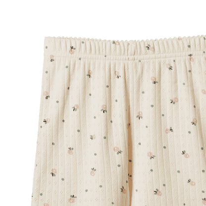 Pointelle Singlet Pyjama Set - Posey Blossom
