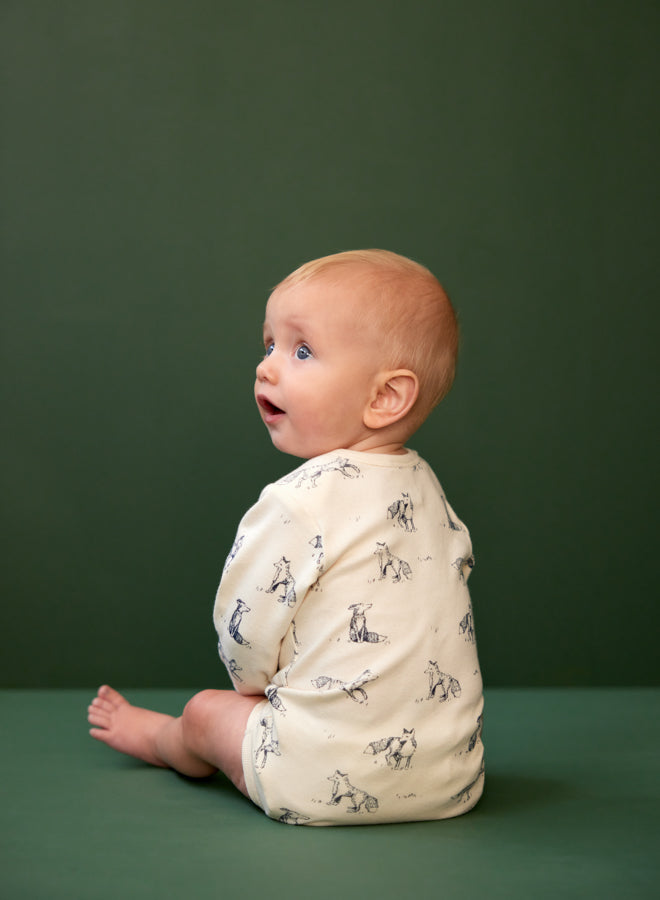 Long Sleeve Bodysuit - Foxy Print