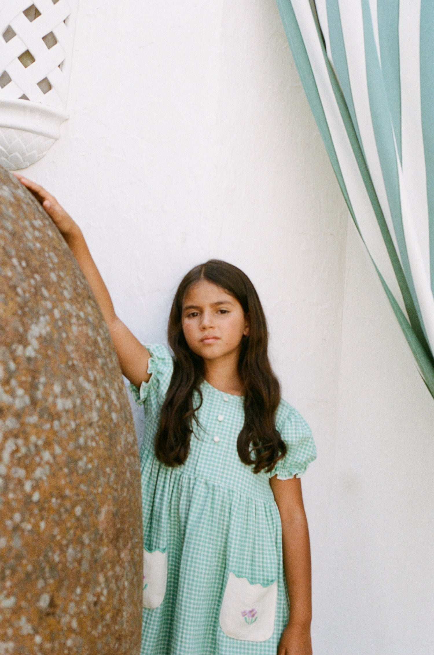 Amber Dress Mediterranean Check