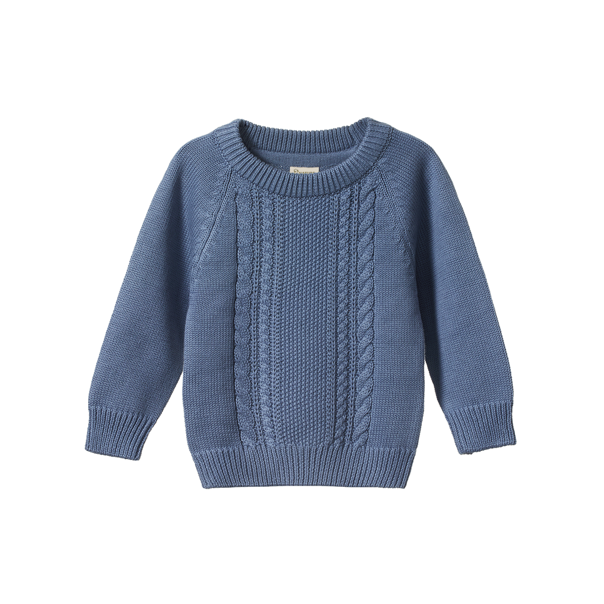 Billy Baby Jumper - Dusky Blue Cable Knit