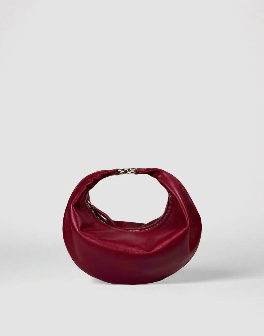The Piccola Ring Bag Dark Cherry Red