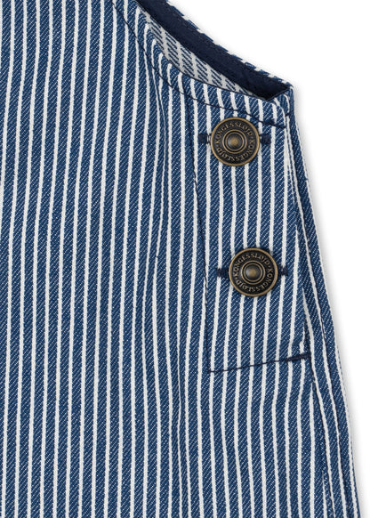 Luc Baby Overalls Blue Stripe