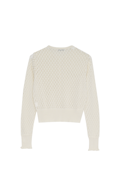 Lirio Woman Cardigan &amp; Top Set - Ecru