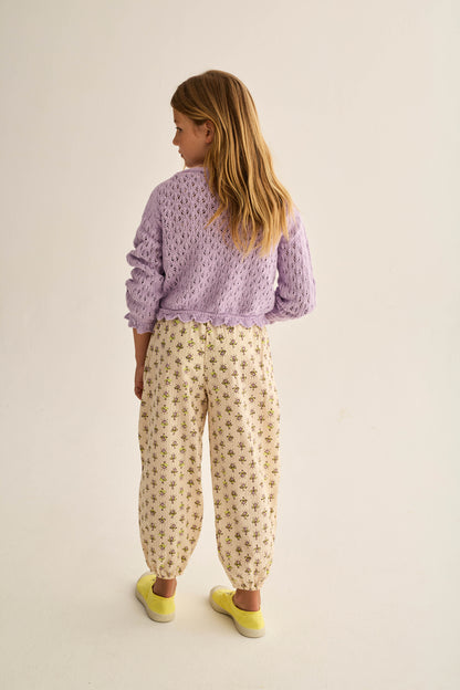 Indiana Flower Print Jumpsuit Lavender