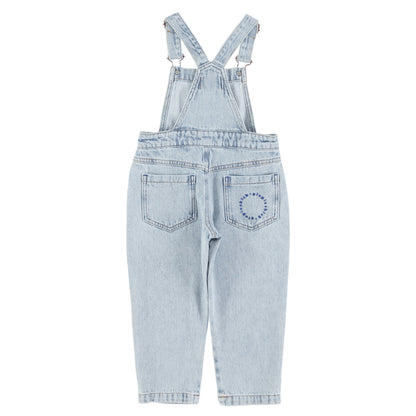 Dungarees | Washed Blue Denim