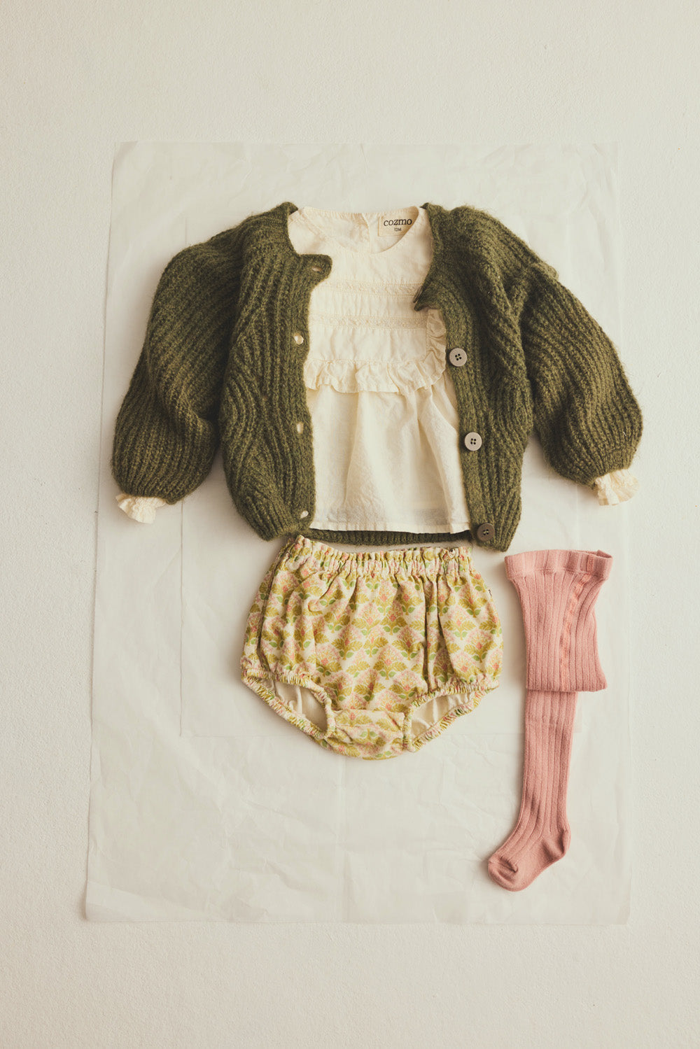 Jacquard Voile Baby Blouse - Ivory