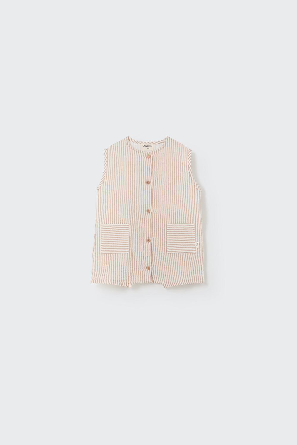 Striped Gauze Baby Jumpsuit