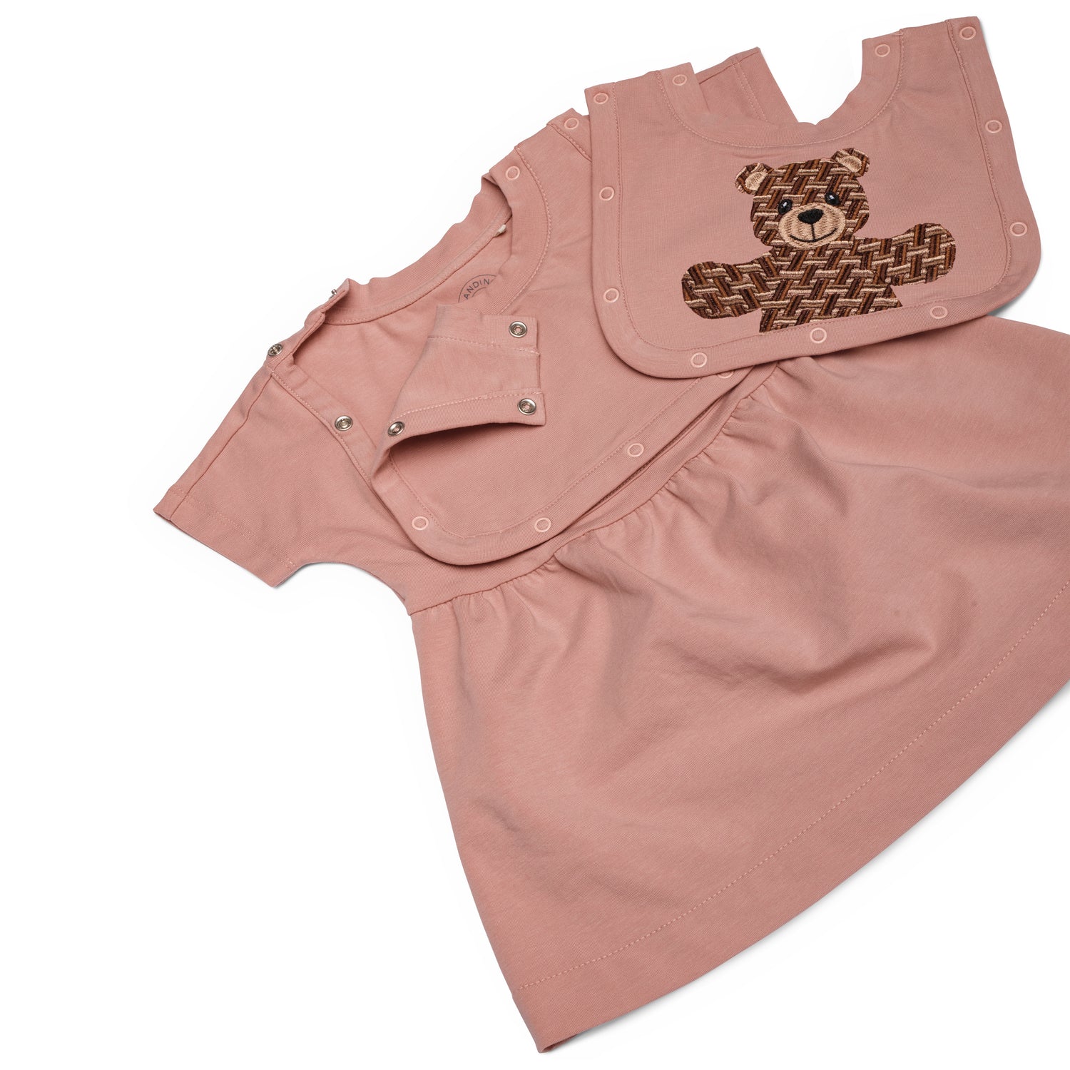 Baby Dress Olandino Bear Embroidery Set