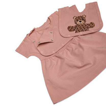 Baby Dress Olandino Bear Embroidery Set