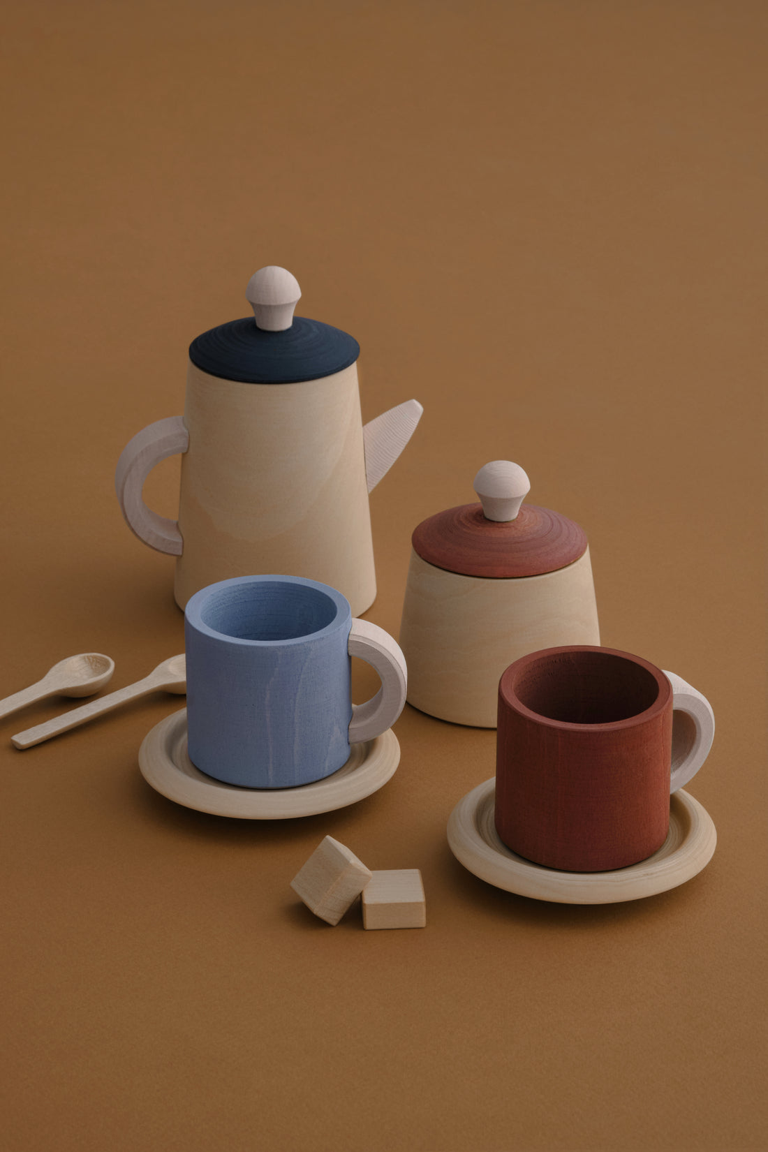 Terra &amp; Blue Tea Set