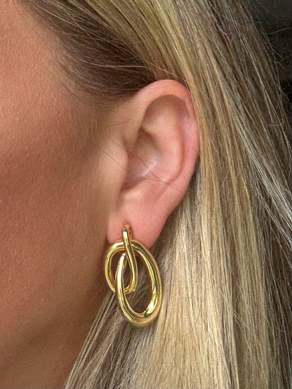 The Double Loop Statement Earring