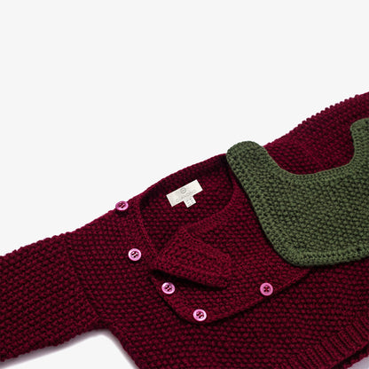 Handmade Cloud Bordeaux Cashmere Sweater