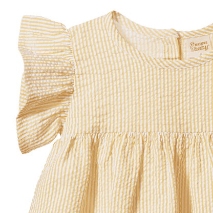 Bonnie Dress - Golden Stripe