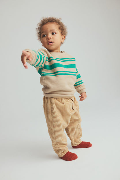Corduroy Baby Pants - Stone