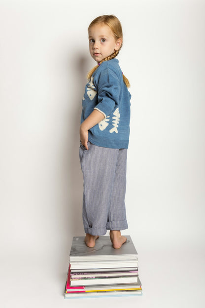 Fishbone Intarsia Cardigan
