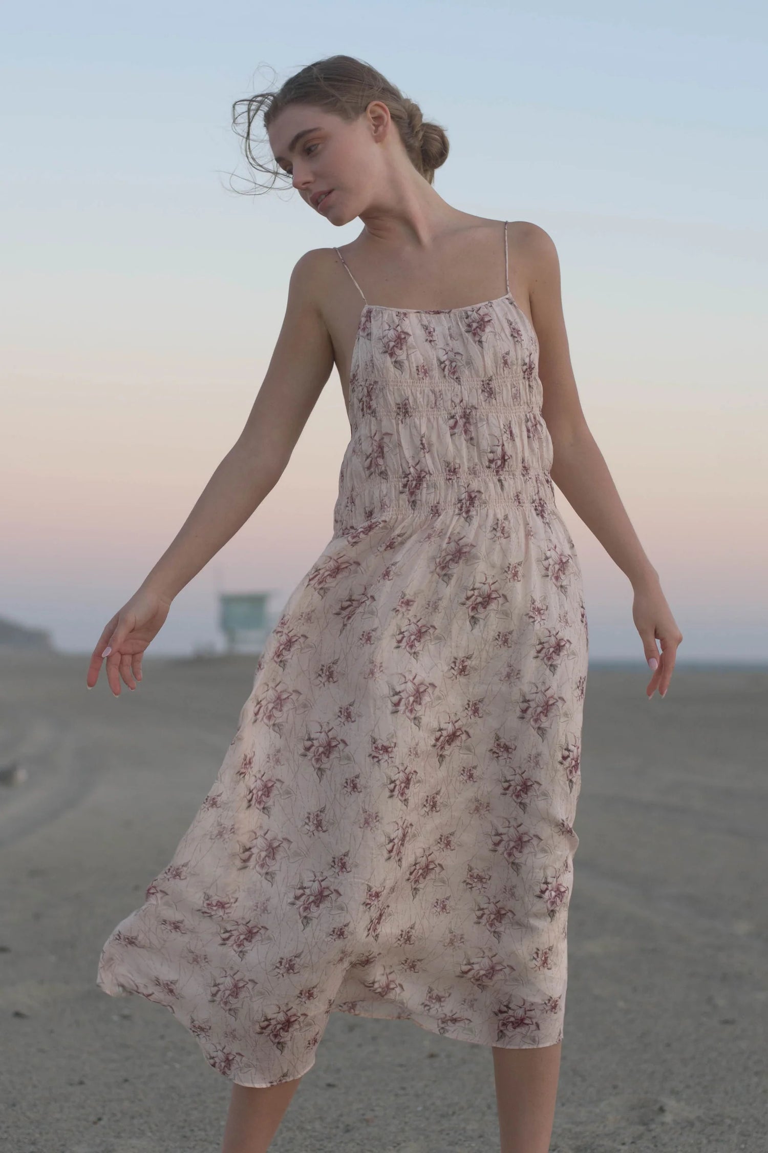 Cecilia Open Back Ramie Dress