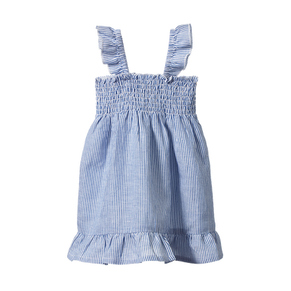 Gala Dress - Blue Stripe