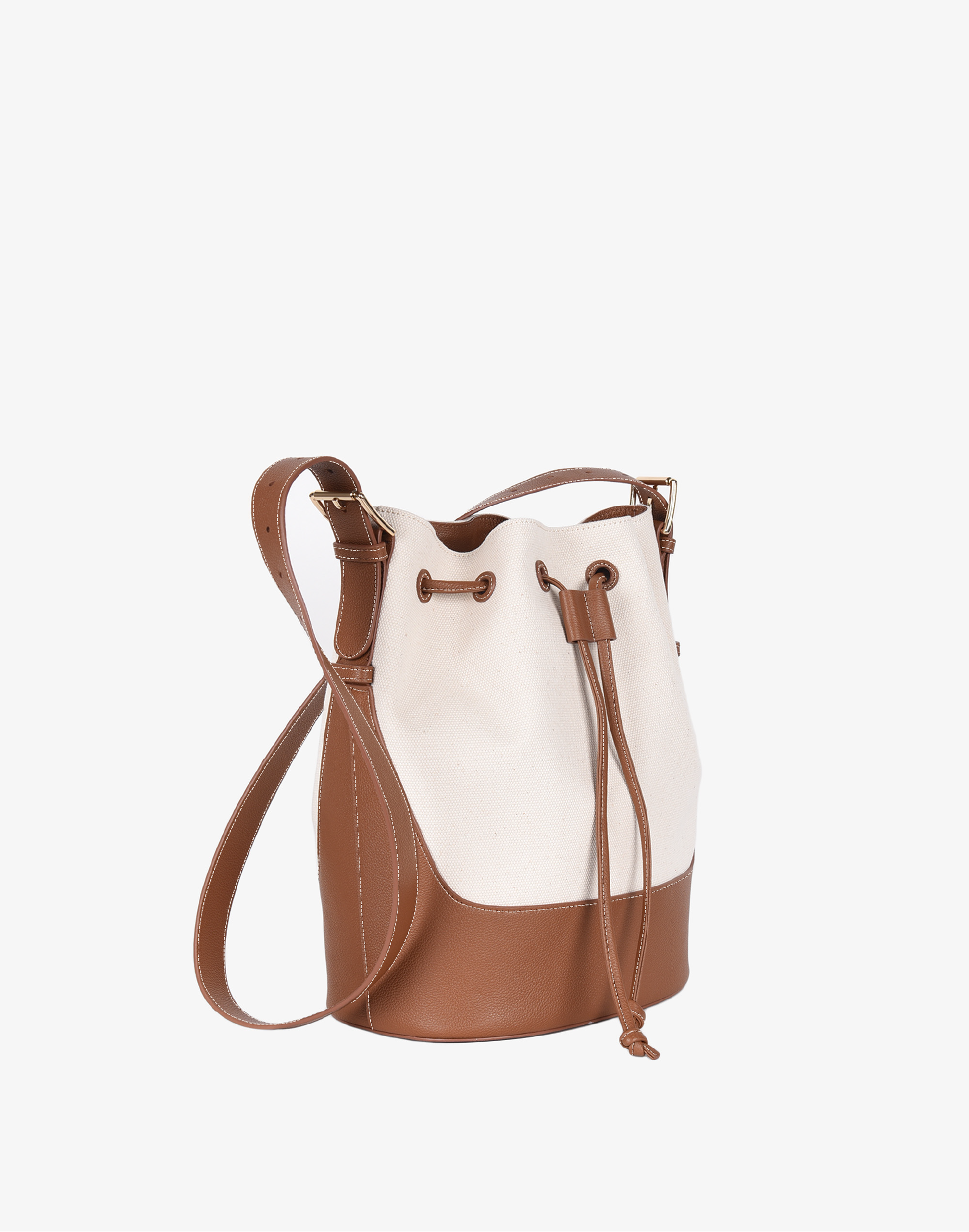 Canvas Cinch Bucket Bag