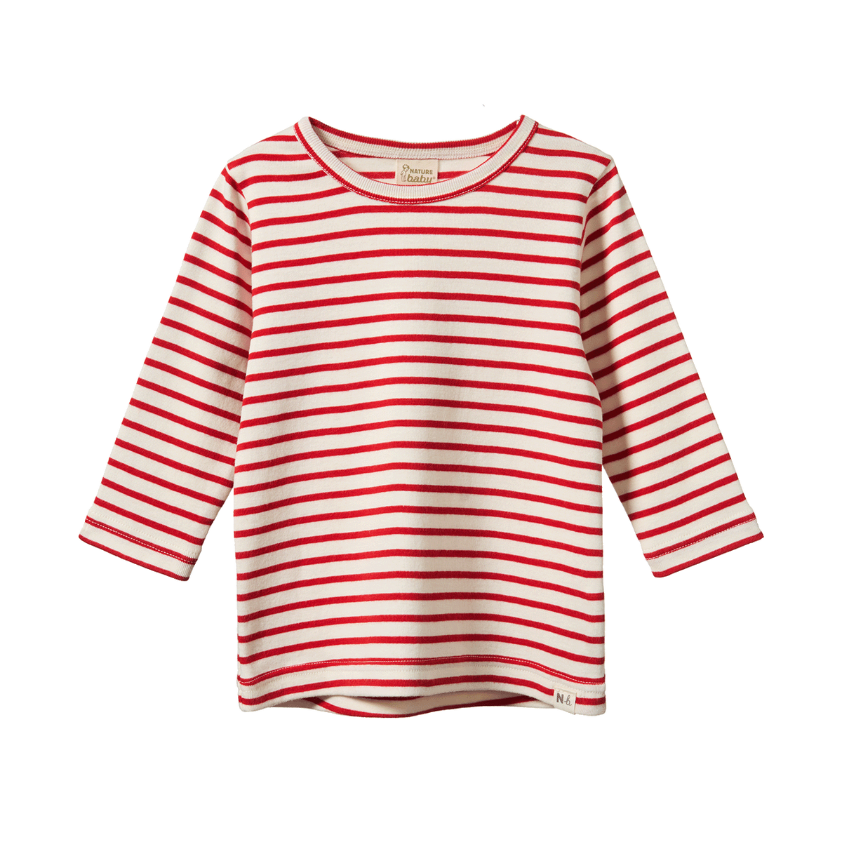 Long Sleeve River Tee - Red Stripe