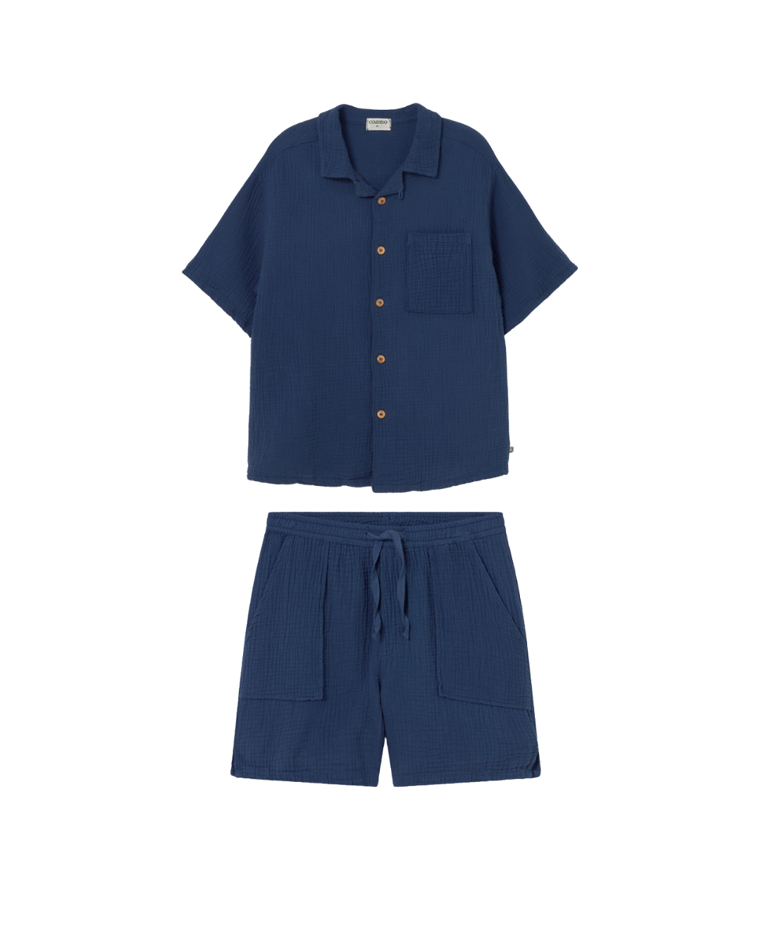 Soft Gauze Cotton Set - Navy