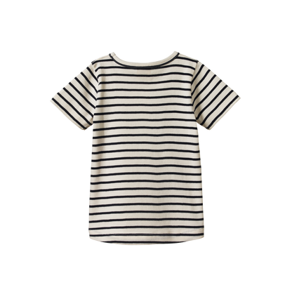 River Baby Tee - Navy Sailor Stripe