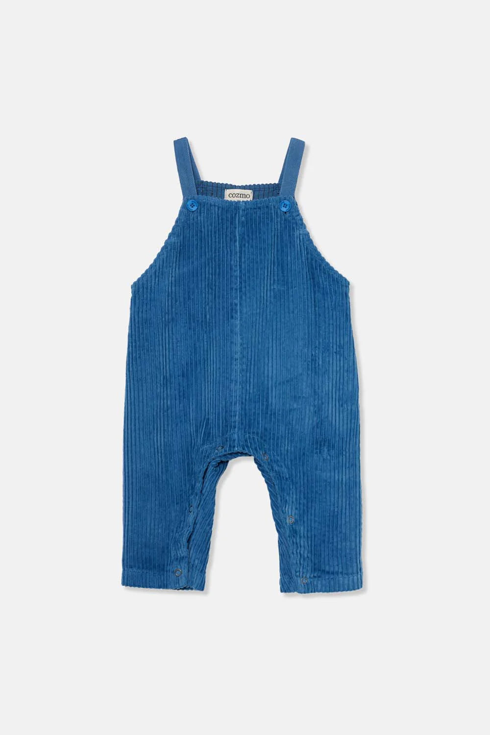 Organic Corduroy Baby Overalls Blue