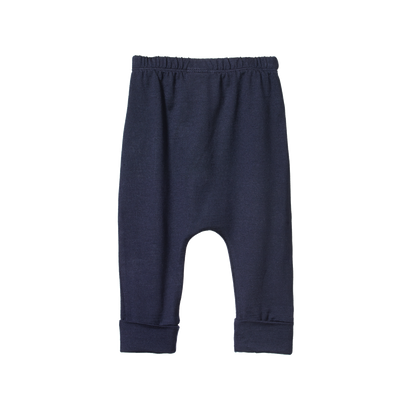 Cotton Drawstring Pants - Navy