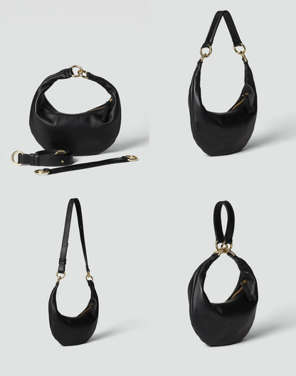 The Micro Ring Bag Black/ Gold