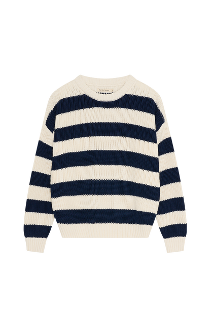 Musa Woman Jumper Summer Midnight Knit Stripes