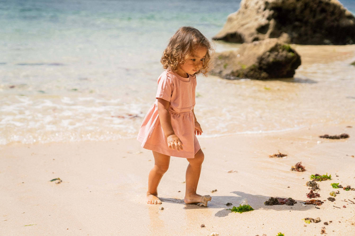 Baby Dress Olandino Bear Embroidery Set