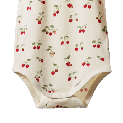 Faye Bodysuit - Strawberry Blush Print