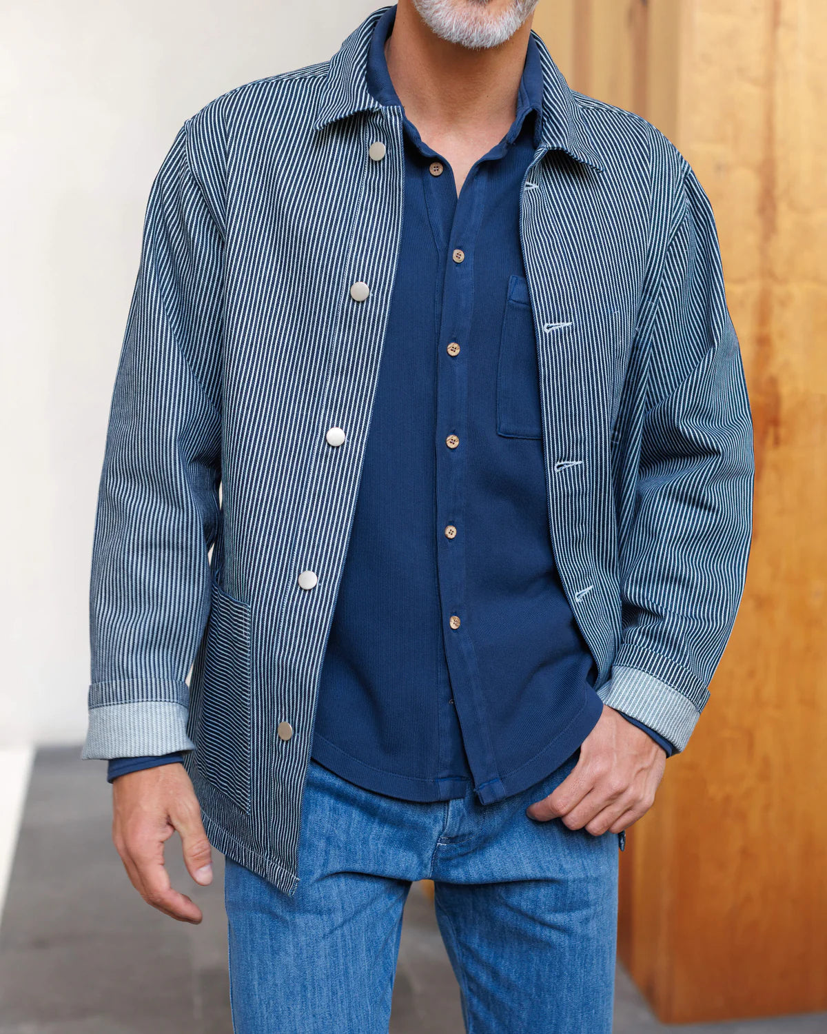 Caza Knit Shirt / Indigo