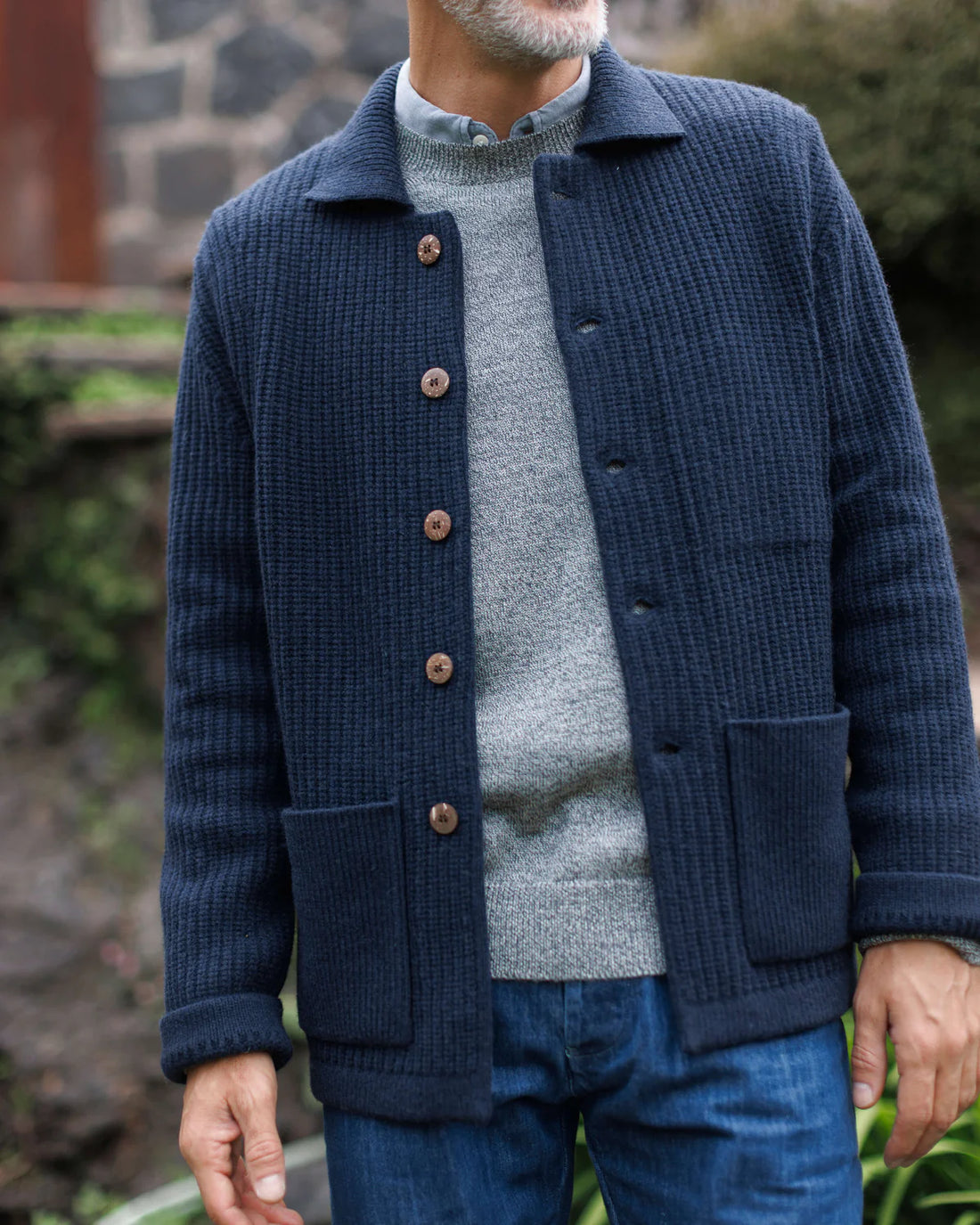 Knit Kite Jacket / Indigo