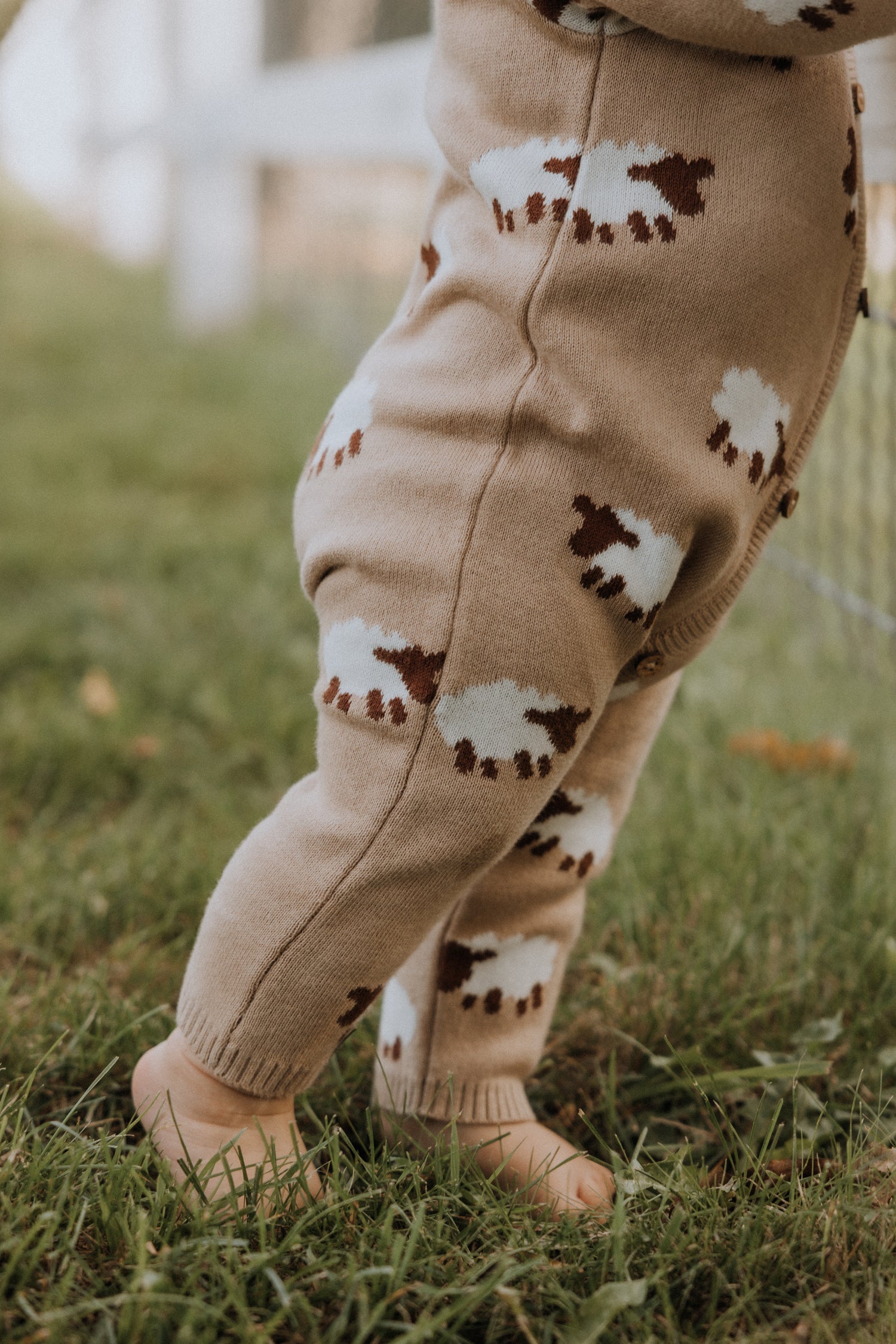 Baa Baa Sheep Jacquard Romper