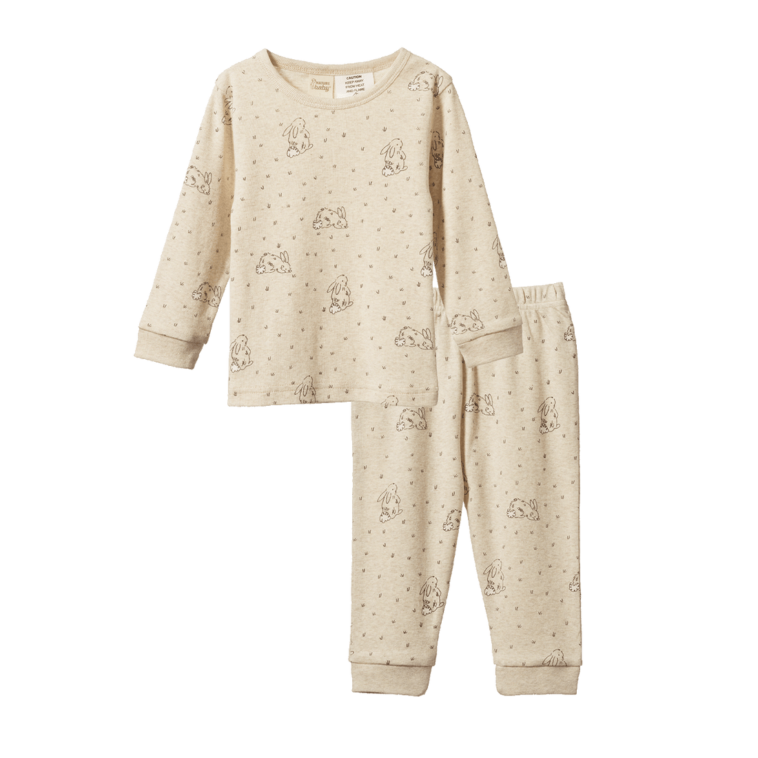 Long Sleeve Pyjama Set - Burrow Sleep Print